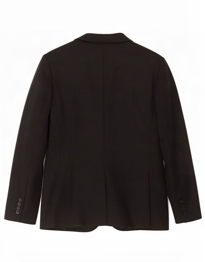 Zara Veste Blazer 2 Boutons Homme UK 38 Moyen Noir Polyester