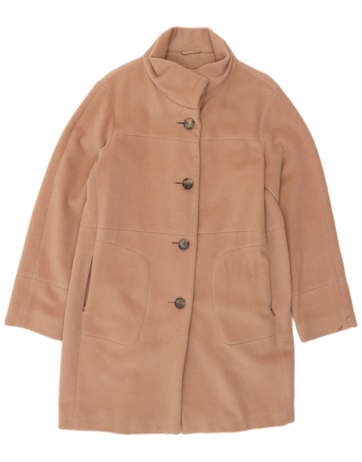 RENE LEZARD Manteau Femme EU 38 Laine Beige Moyen