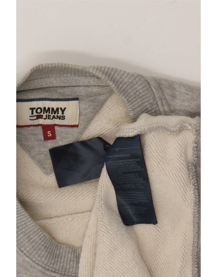 Tommy Hilfiger Sweat-shirt pour homme en coton gris Small