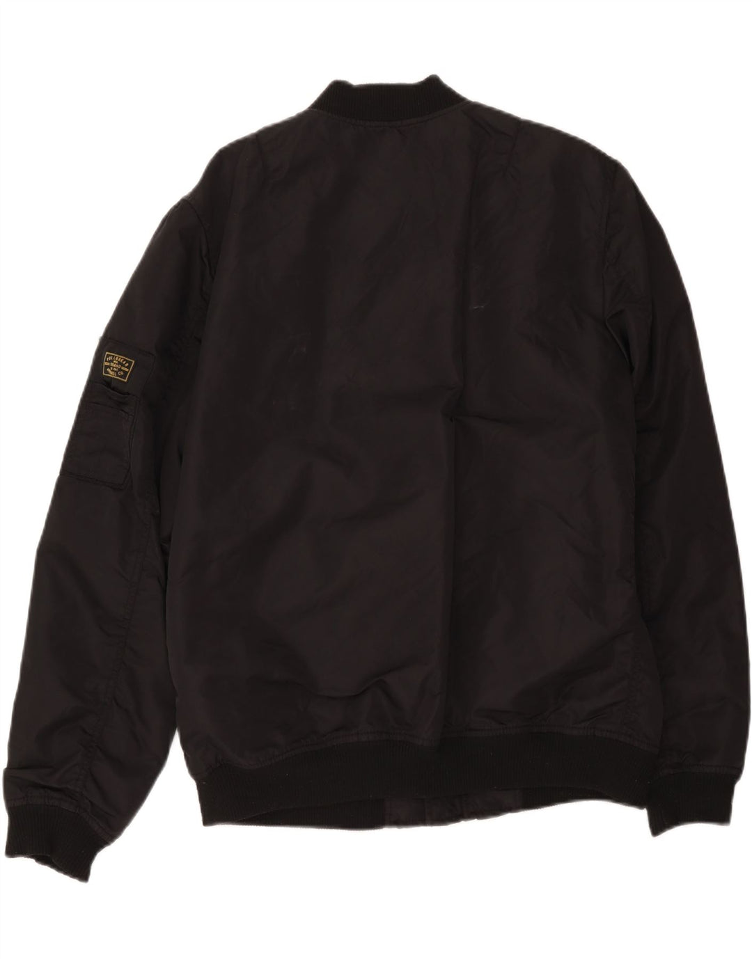 Pull & Bear Veste Bomber Femme UK 18 XL Nylon Noir