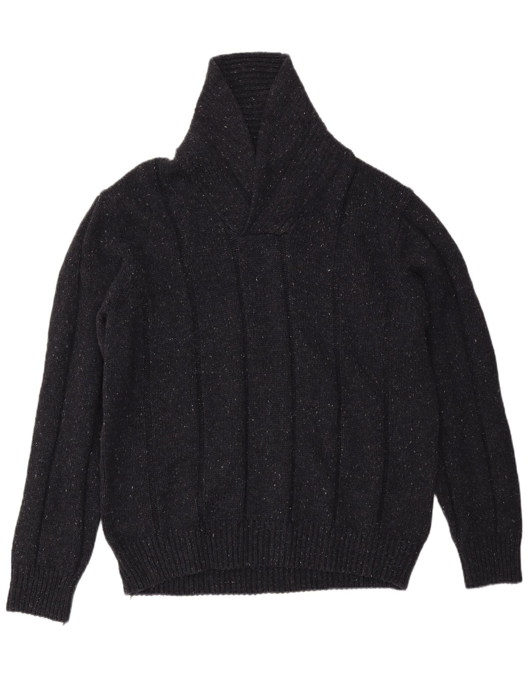 NAUTICA Pull col châle homme XL noir acrylique
