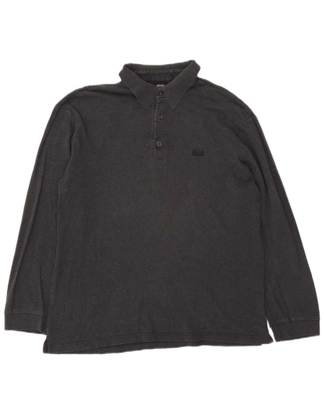 Hugo Boss Polo à manches longues pour homme 2XL Gris