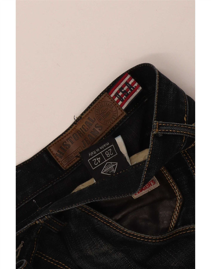 Roy Rogers Jean slim vieilli pour femme W28 L26 Bleu