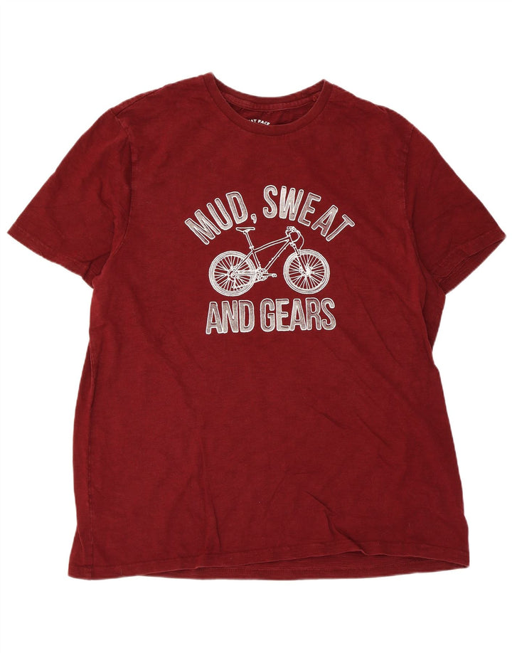 Fat Face T-Shirt graphique pour hommes, haut 2XL, coton marron