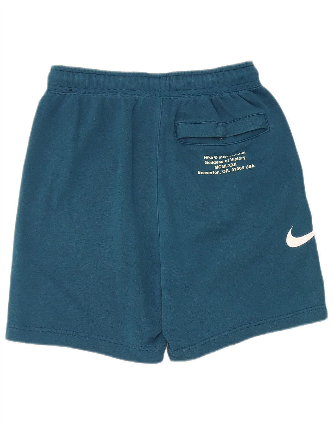 Nike Short de sport graphique pour homme en coton bleu Taille S