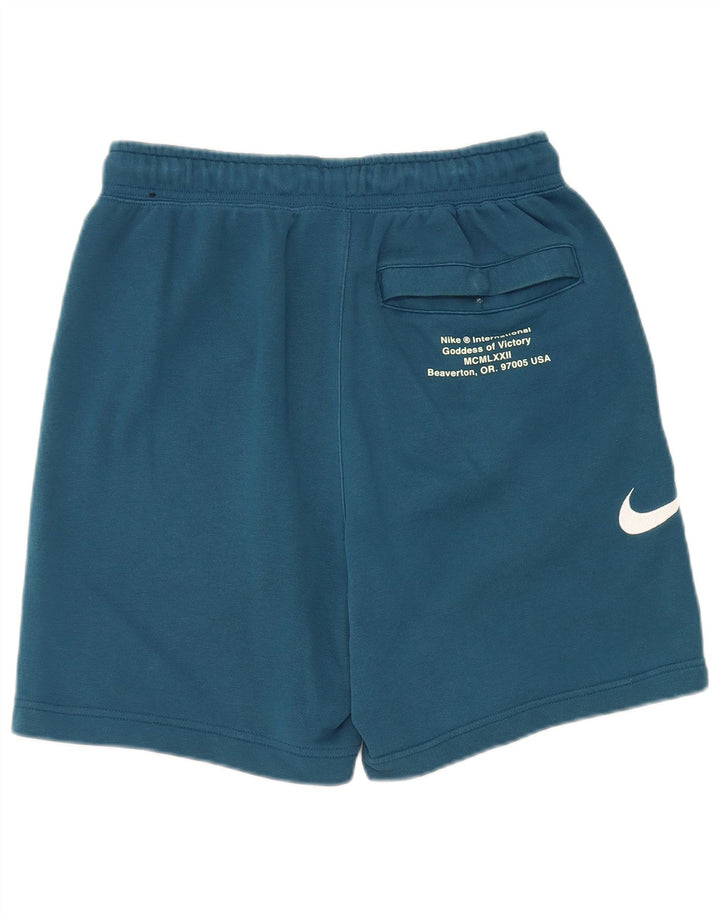 Nike Short de sport graphique pour homme en coton bleu Taille S