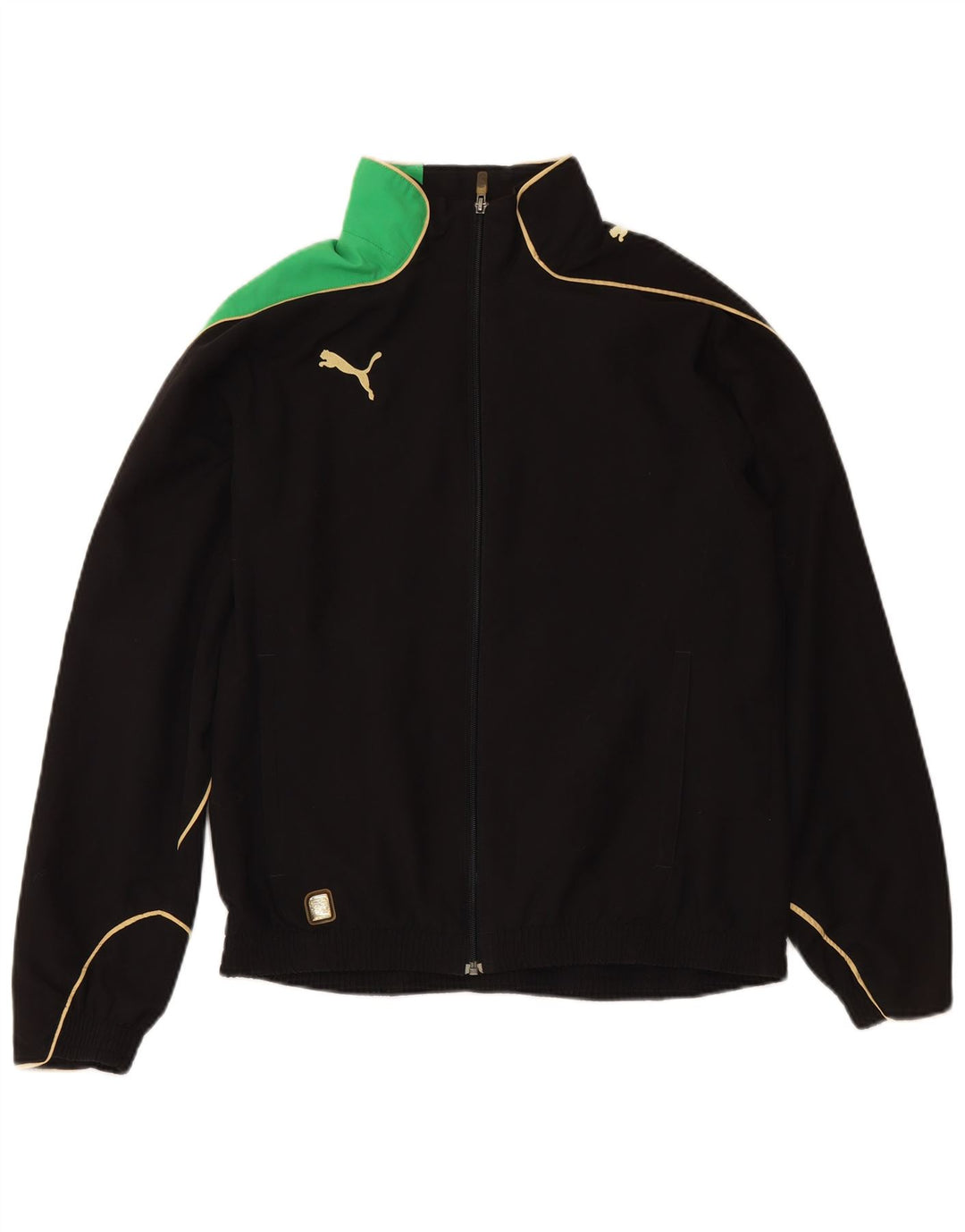 PUMA Veste de Survêtement Homme Noir Moyen Polyester Colorblock