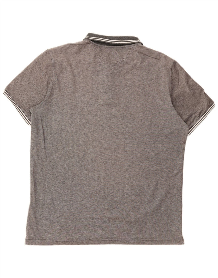 Champion Polo Easy Fit pour homme Large Gris Rayé