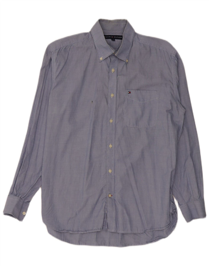 TOMMY HILFIGER Chemise Homme Bleu Moyen Coton