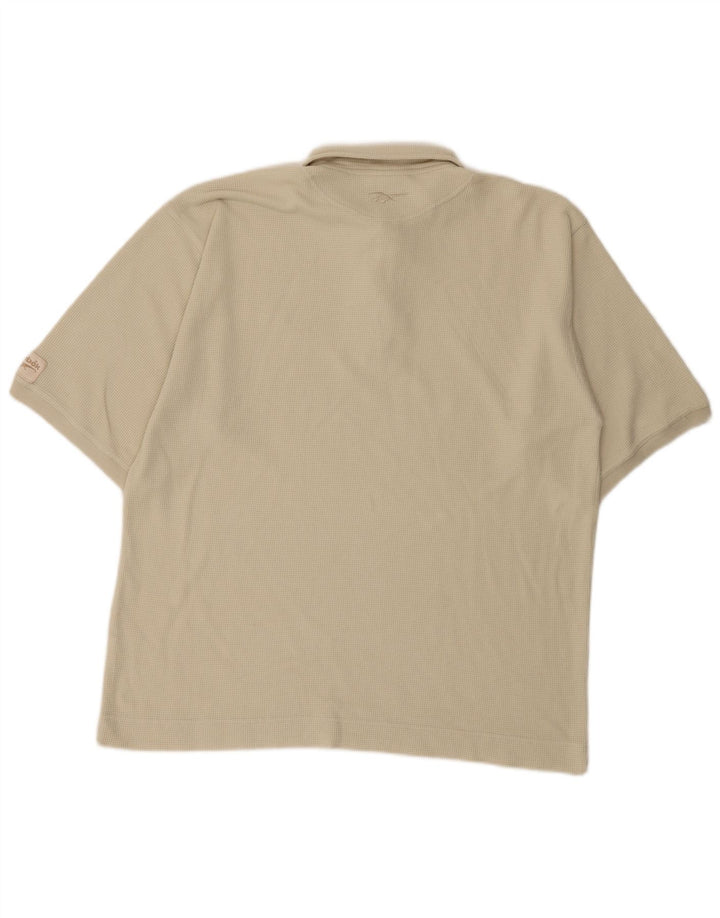 Reebok Polo Homme Large Beige Coton