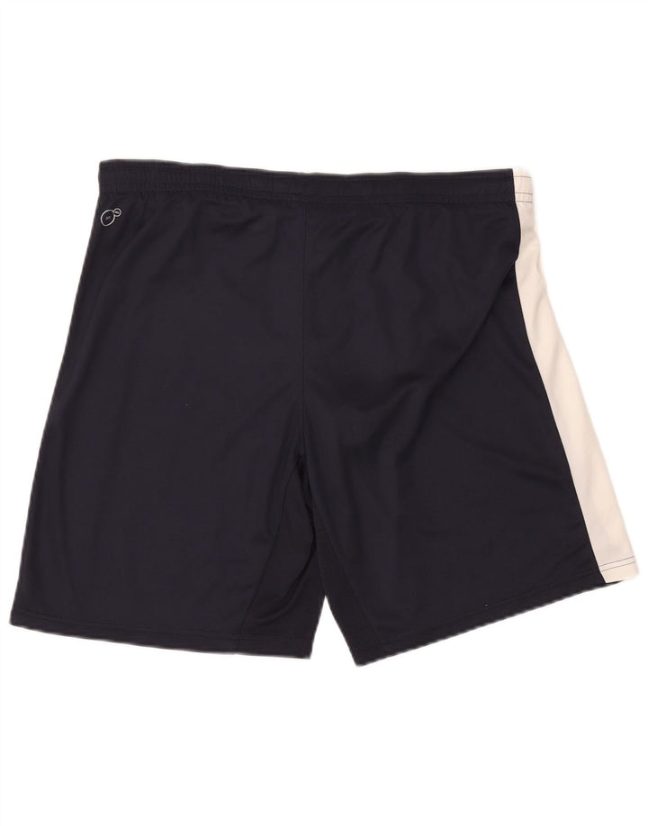 Puma Short de Sport Homme Bleu Marine Moyen Polyester Colorblock