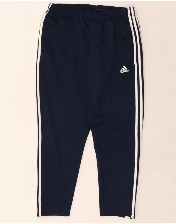 Adidas Pantalon de survêtement pour homme UK 40/42 Bleu marine moyen Polyester