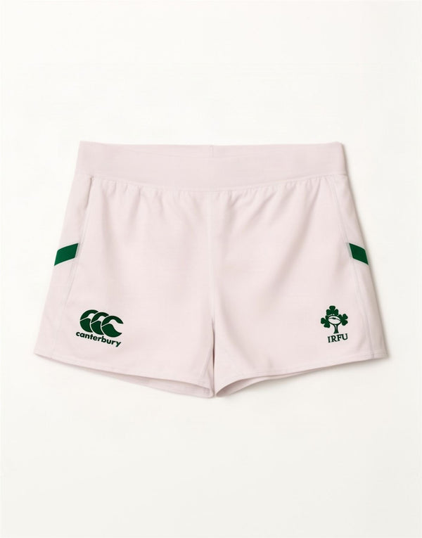 Canterbury Short de sport IRFU Graphic pour femme UK 18 XL Blanc Colorblock