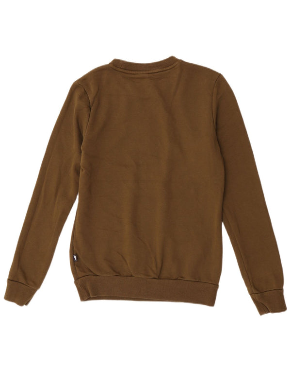 Puma Sweat-shirt pour femme UK 6 XS Kaki Coton
