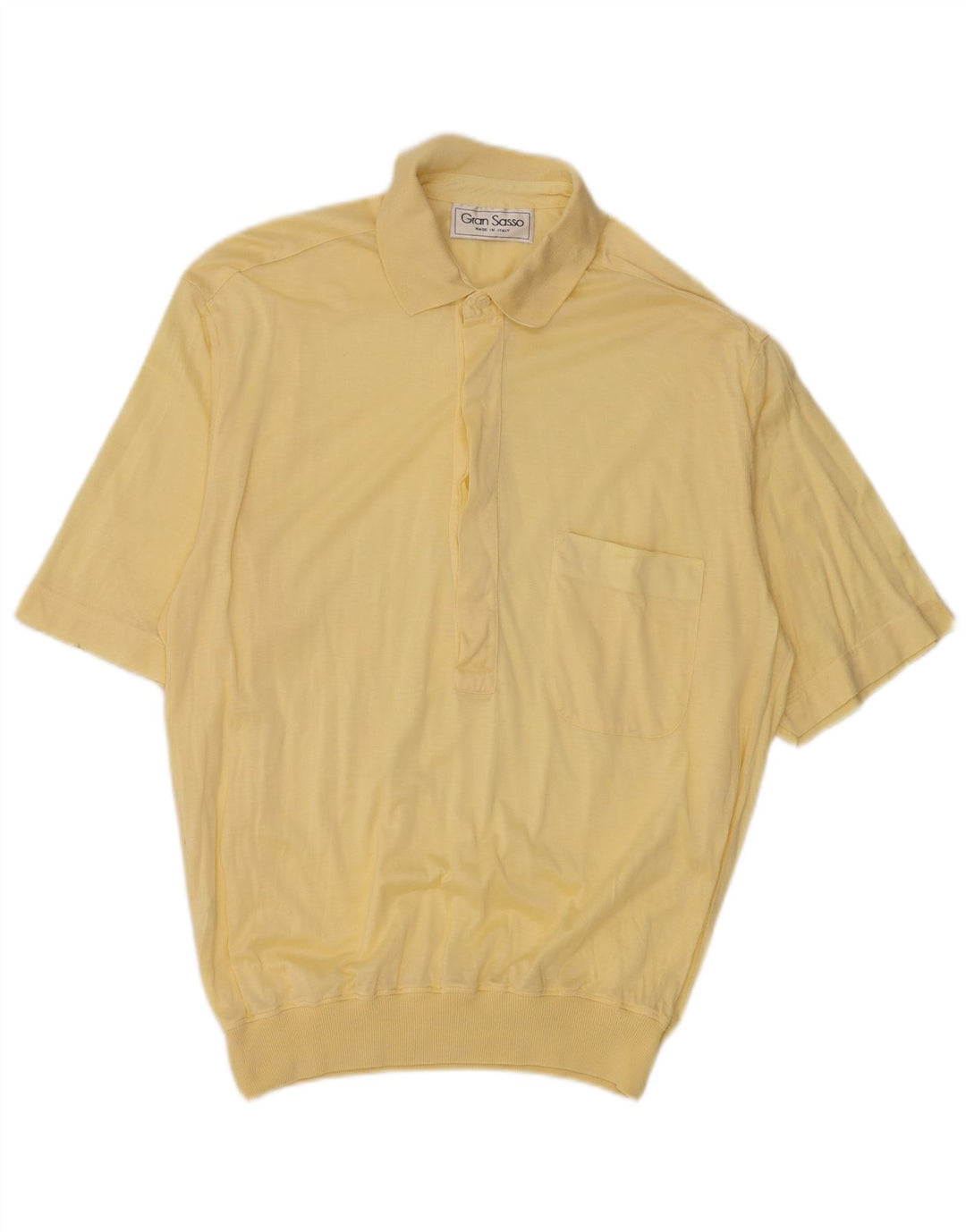 Polo Homme Vintage Petit Coton Jaune