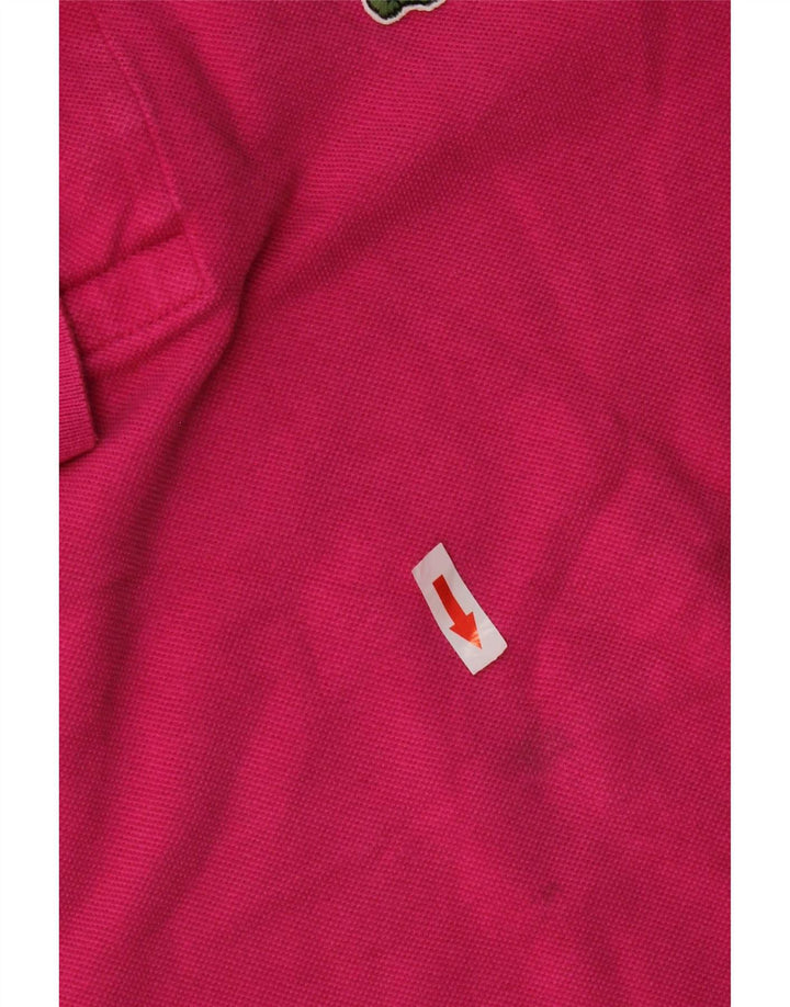Lacoste Polo Homme Taille 4 Coton Rose Moyen
