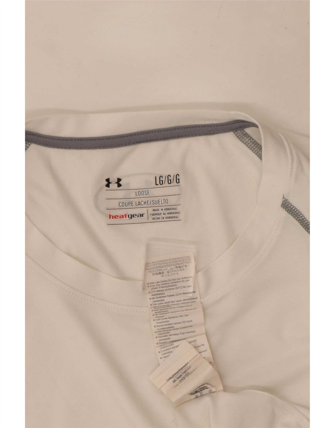 Under Armour Haut Heat Gear à manches longues pour homme en polyester blanc Taille L
