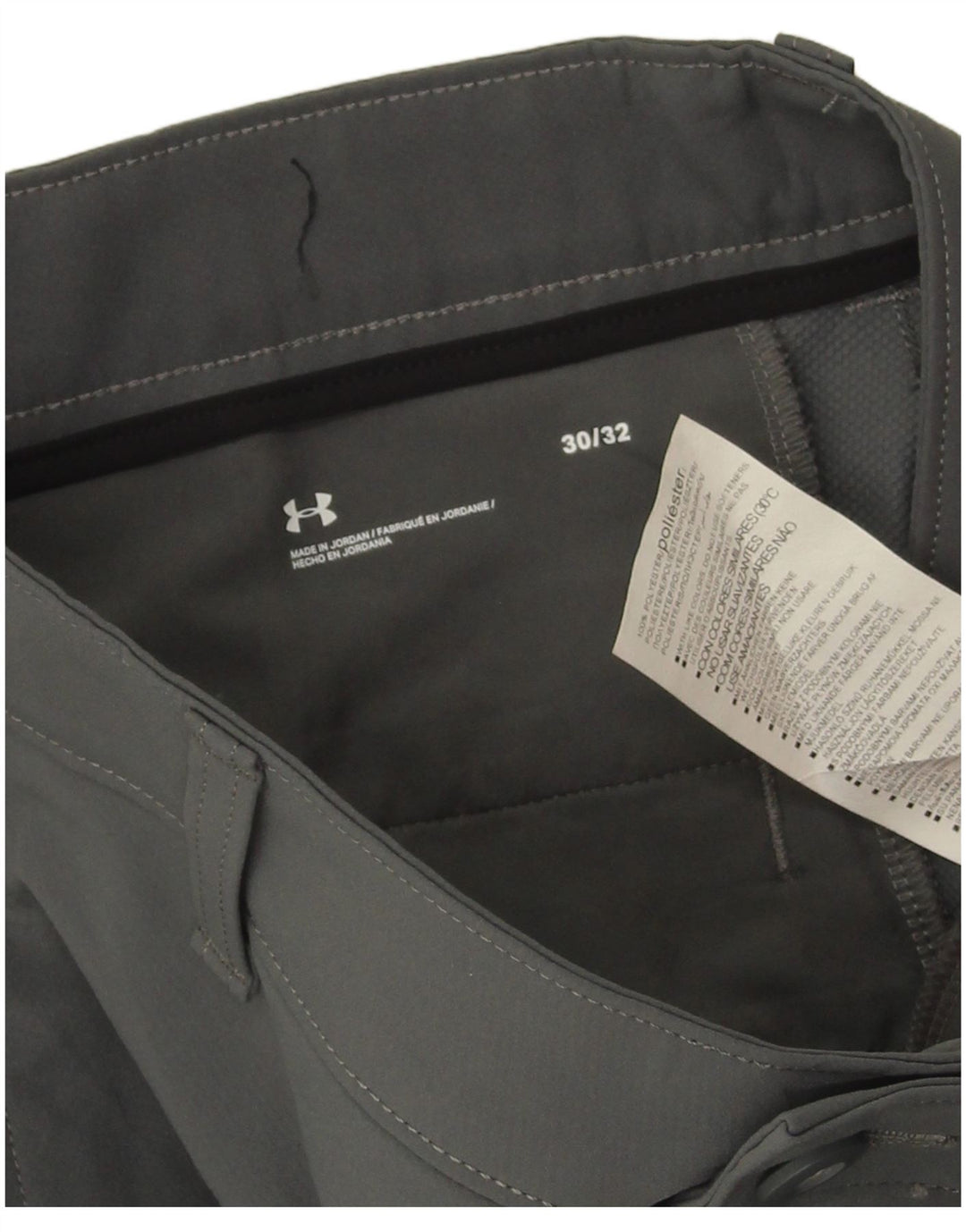 Under Armour Pantalon Chino Slim Homme W30 L32 Gris Polyester