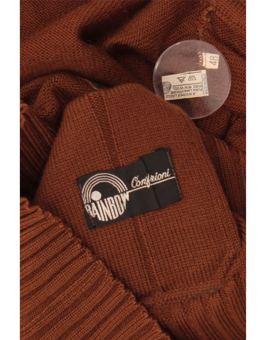 Rainbow Femme Cardigan Pull IT 48 XL Marron Laine