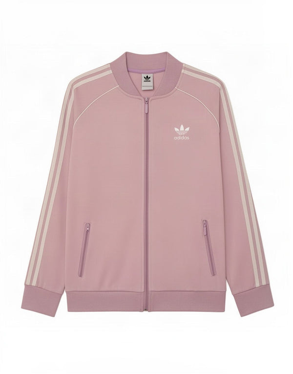 Adidas Veste de survêtement pour femme UK 14 Large Violet Coton