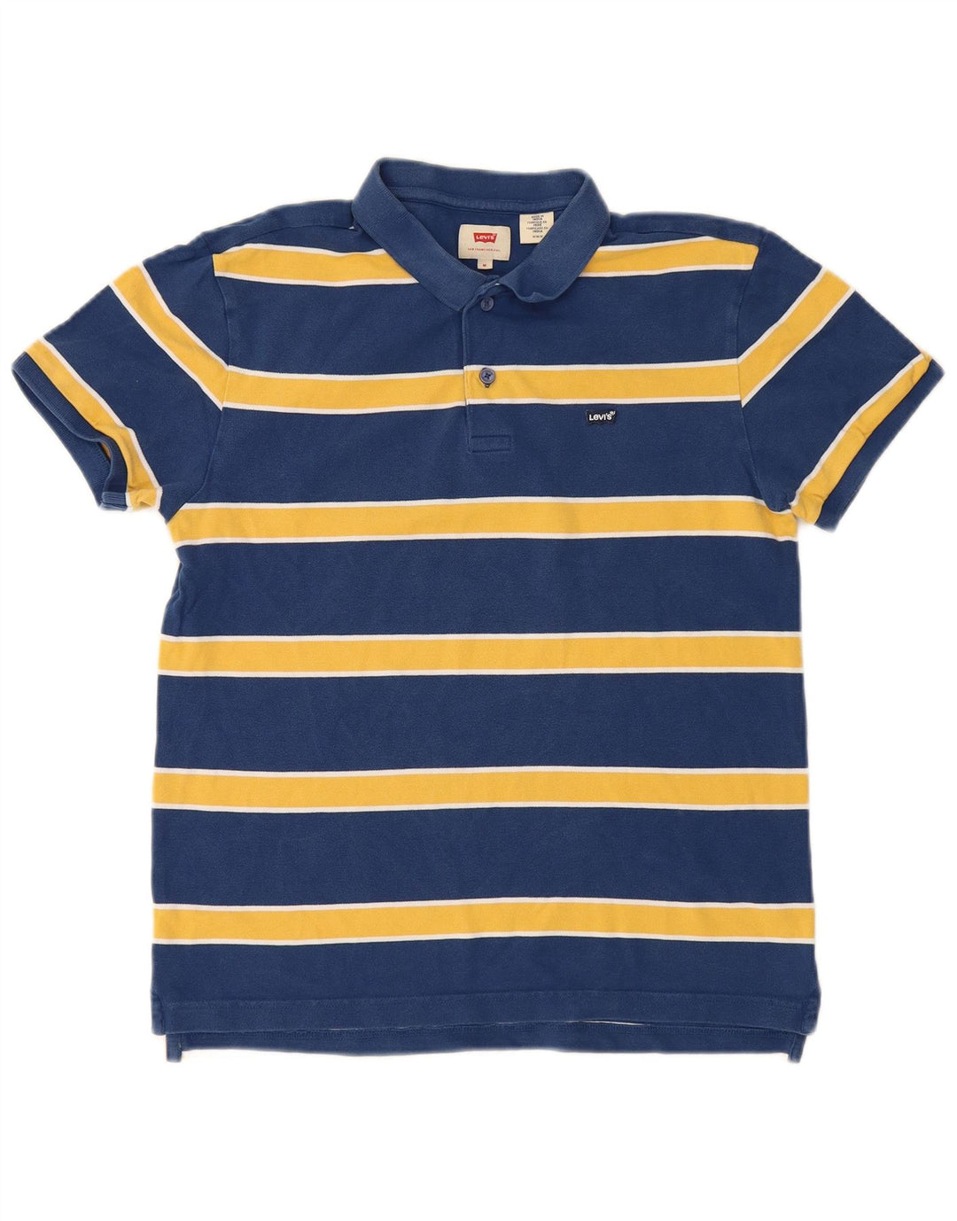 Levi's Polo Homme Bleu Marine Moyen Rayé Coton