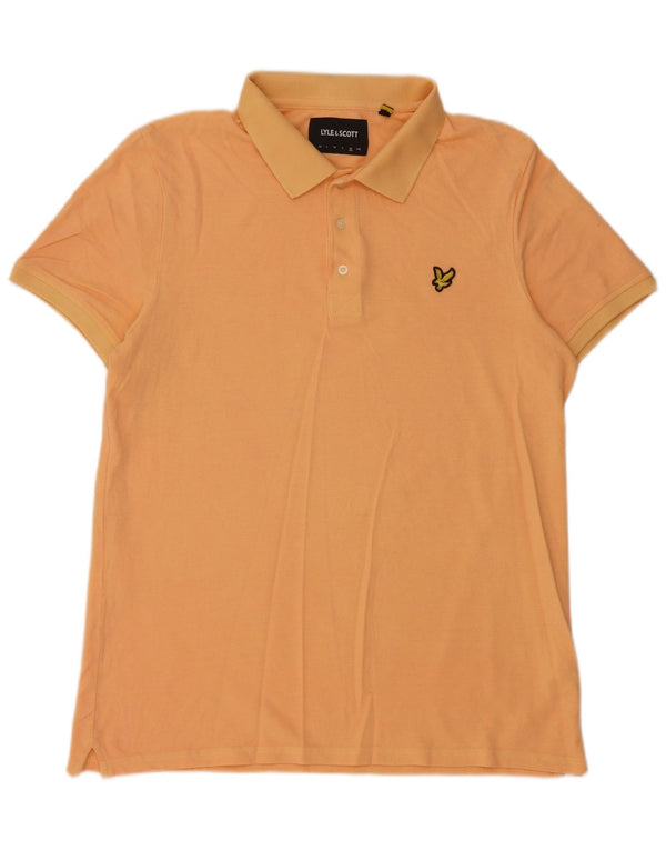 Lyle & Scott Polo à manches courtes pour homme XL Orange Coton