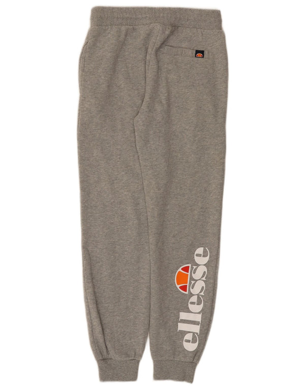 Ellesse Pantalon de survêtement graphique pour garçon 12-13 ans Gris Coton