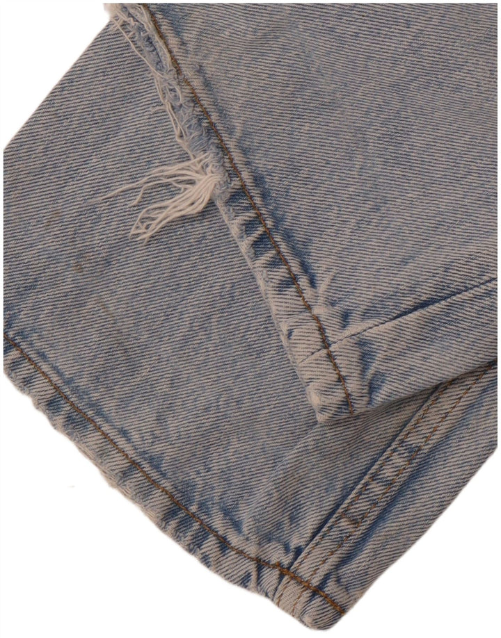 ZARA Jean droit vieilli pour homme EU 38 Small W30 L30 Bleu