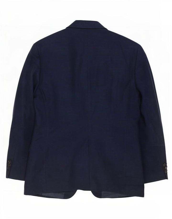 Marks & Spencer Veste blazer à 2 boutons pour homme UK 42 Large Bleu marine en coton