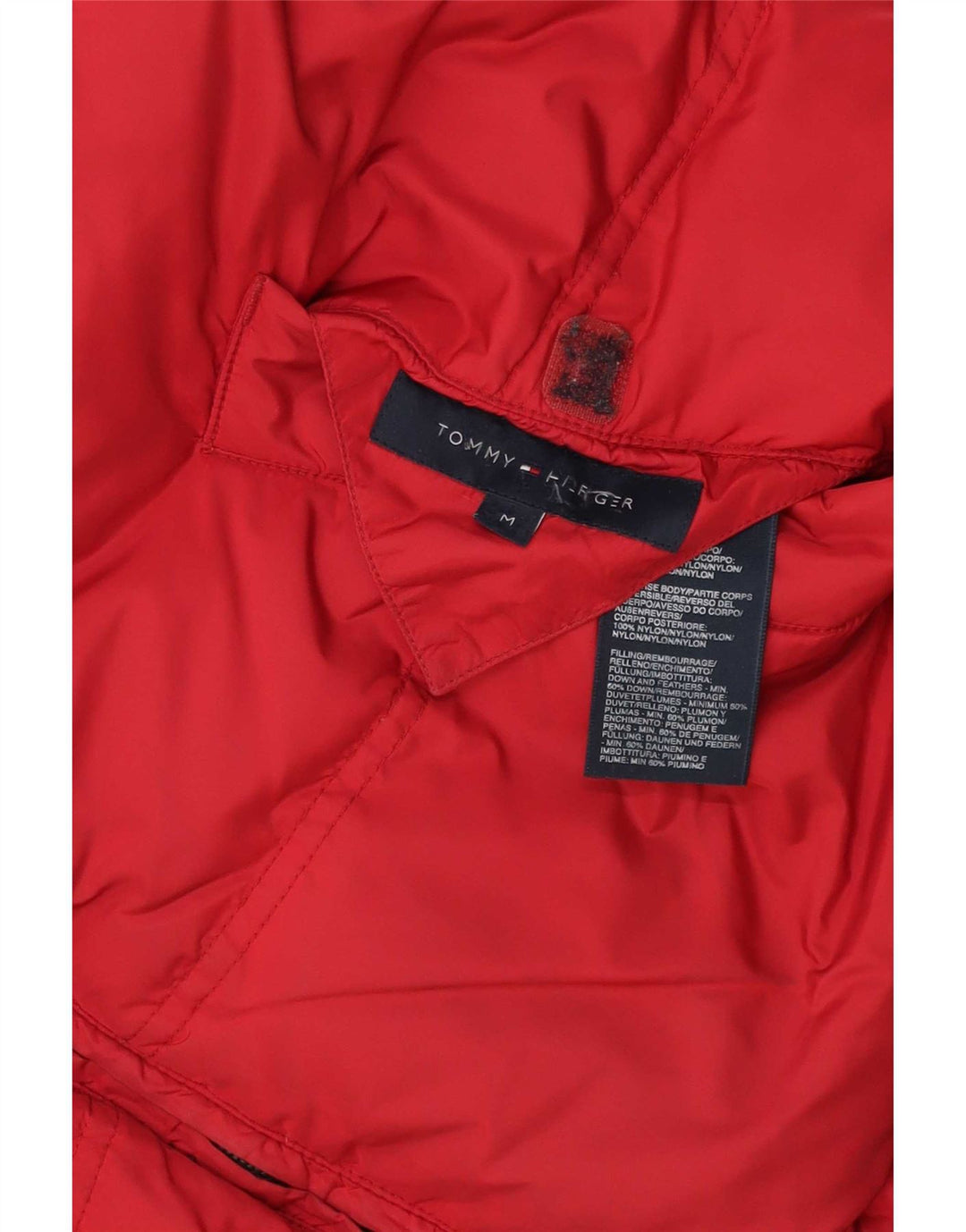 Tommy Hilfiger Gilet rembourré réversible pour homme UK 38 Rouge moyen Polyester