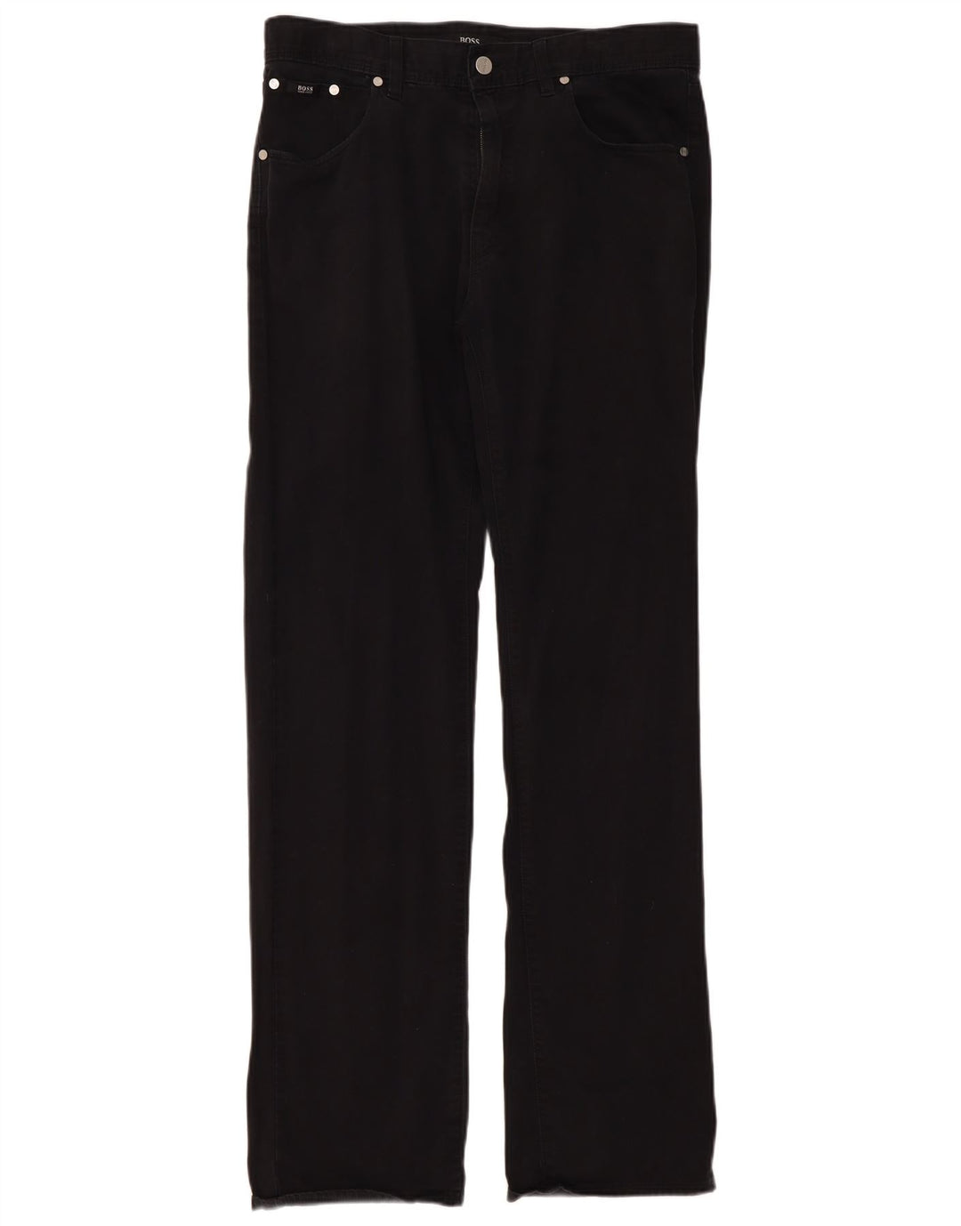 Hugo Boss Jean droit W34 L34 pour homme en coton noir