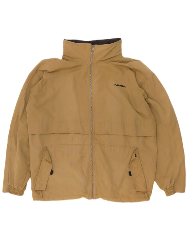 Diadora Veste de pluie à capuche pour homme UK 42 XL Kaki Polyamide