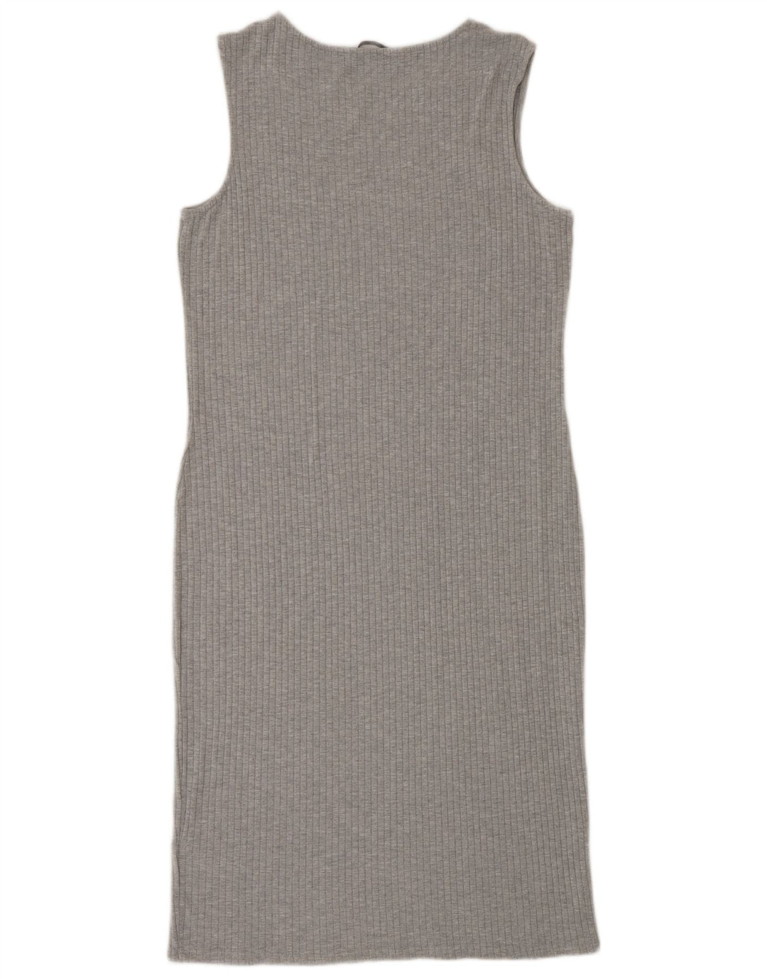 Marks & Spencer Robe moulante sans manches pour femme UK 42 Gris moyen Viscose