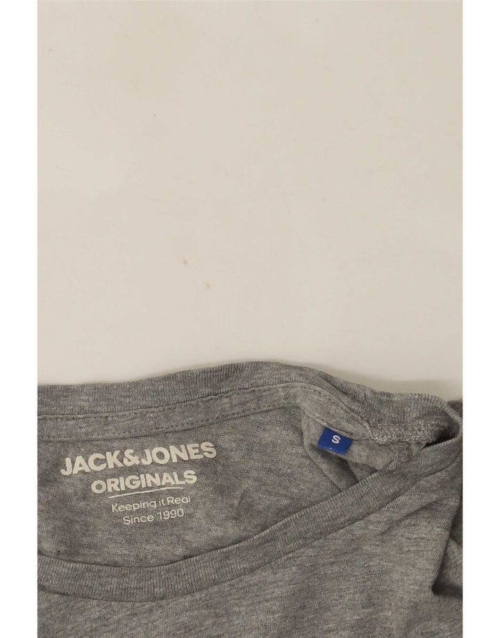 Jack & Jones T-Shirt Homme Gris Small Colorblock