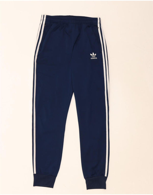 ADIDAS Pantalon de survêtement garçon Joggers 13-14 ans Bleu marine Polyester