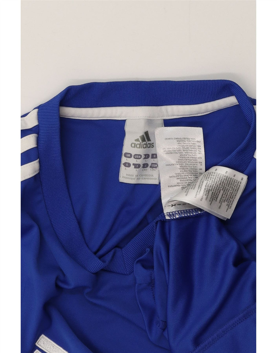 ADIDAS Hommes Climalite T-Shirt Haut Grand Bleu Polyester