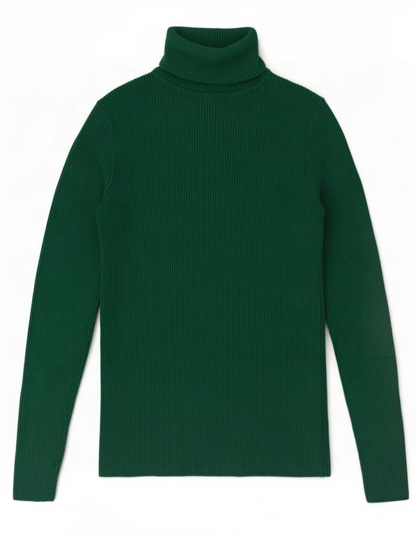 Marks & Spencer Pull col roulé pour femme UK 10 Small Vert Viscose