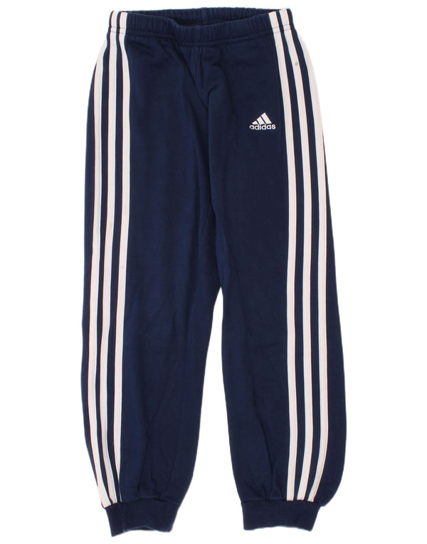 Adidas Pantalon de Survêtement Garçon Joggers 7-8 ans Bleu Marine Coton