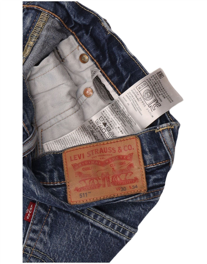 Levi's Jean Slim 511 Homme Bleu W30 L34 Coton