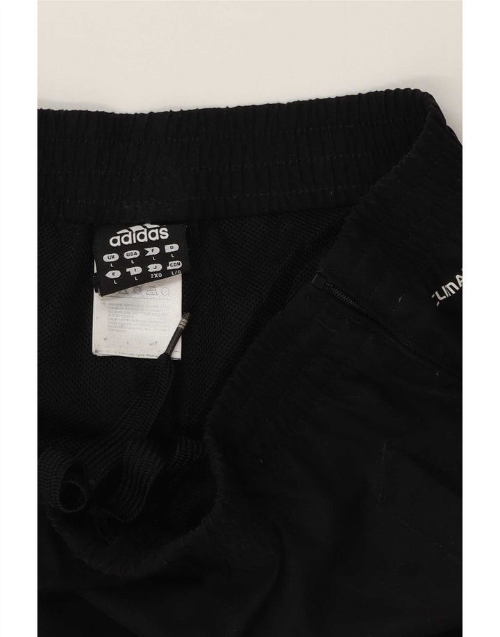 Adidas Pantalon imperméable pour homme Large Noir Polyester