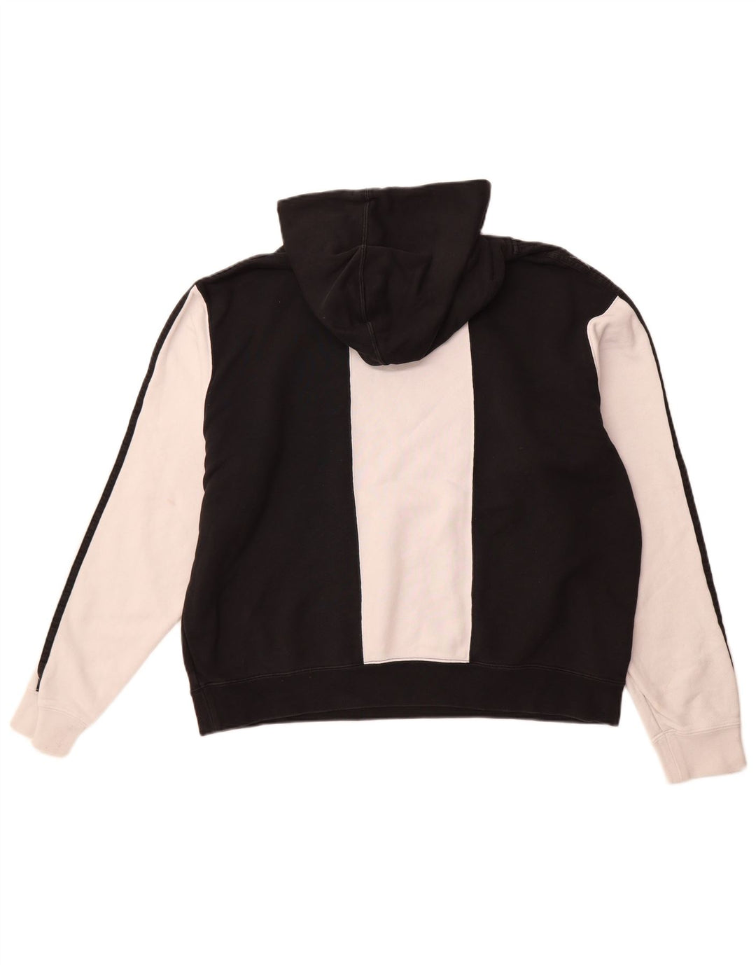 ADIDAS Pull à capuche graphique pour hommes, grand coton color block noir