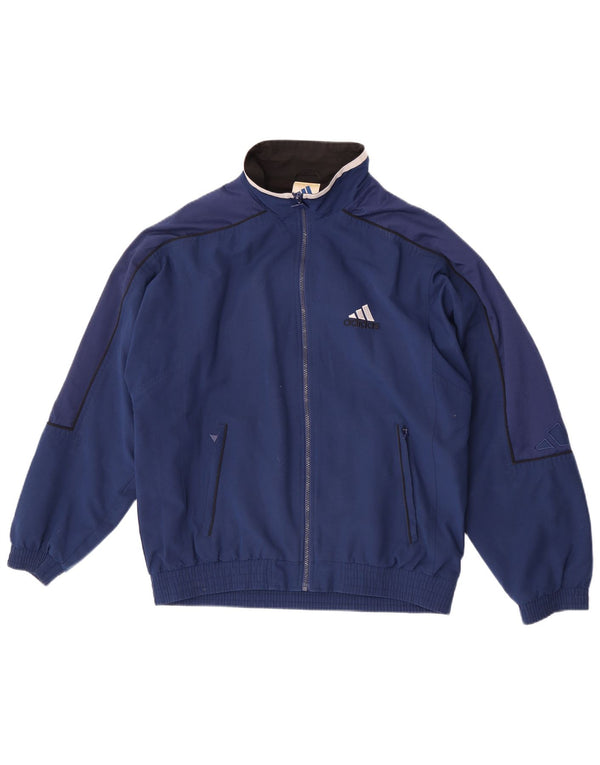 Adidas Veste de survêtement coupe ample graphique pour homme UK 36/38 Petit Bleu marine