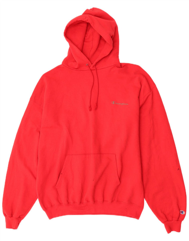 Champion Pull à capuche pour homme XL Rouge Coton