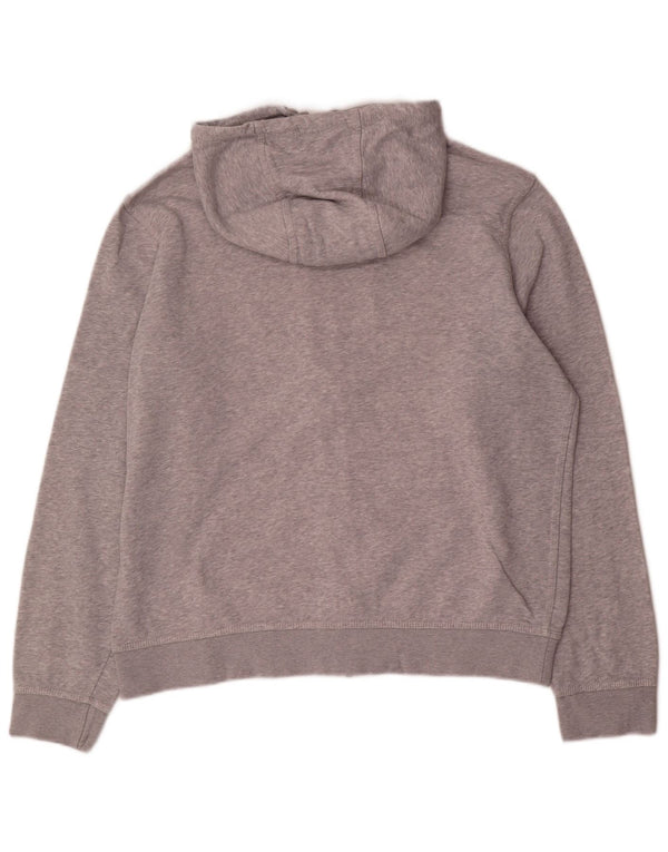 Nike Mens Graphic Zip Hoodie Sweater Large Grey Flecked