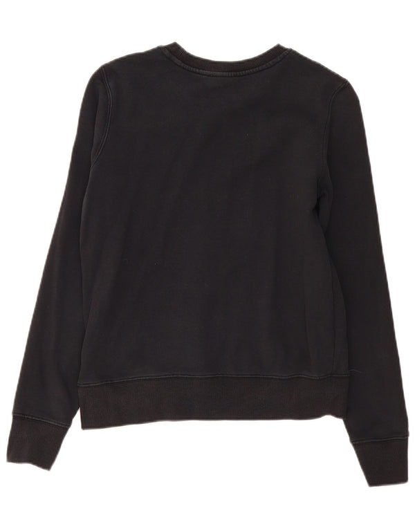 Calvin Klein Jeans Sweat-shirt graphique pour femme UK 10 Petit Noir