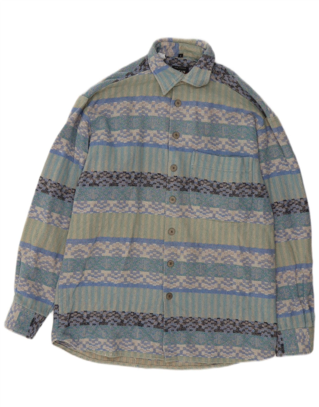 Jean Chatel Surchemise Homme Taille 37/38 Petit Géométrique Multicolore