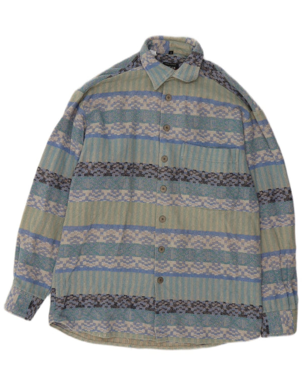 Jean Chatel Surchemise Homme Taille 37/38 Petit Géométrique Multicolore