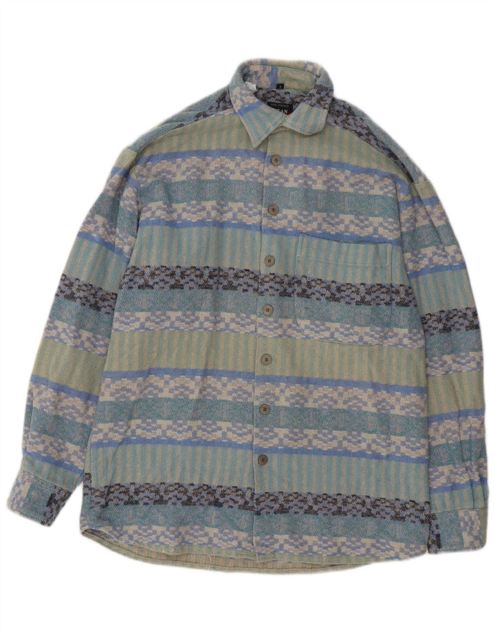 Jean Chatel Surchemise Homme Taille 37/38 Petit Géométrique Multicolore