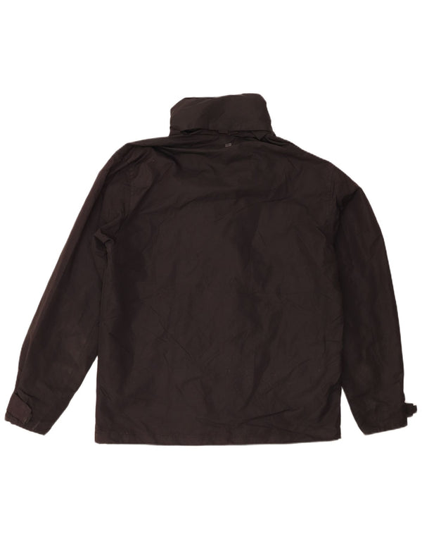 Mountain Warehouse Veste de pluie à capuche pour homme UK 36 Small Noir Polyester