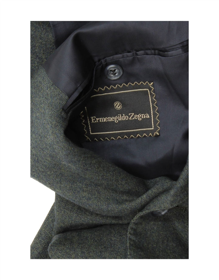 ERMENEGILDO ZEGNA Mens 3 Button Blazer Jacket UK 38 Medium Green Vintage Ermenegildo Zegna and Second-Hand Ermenegildo Zegna from Messina Hembry 